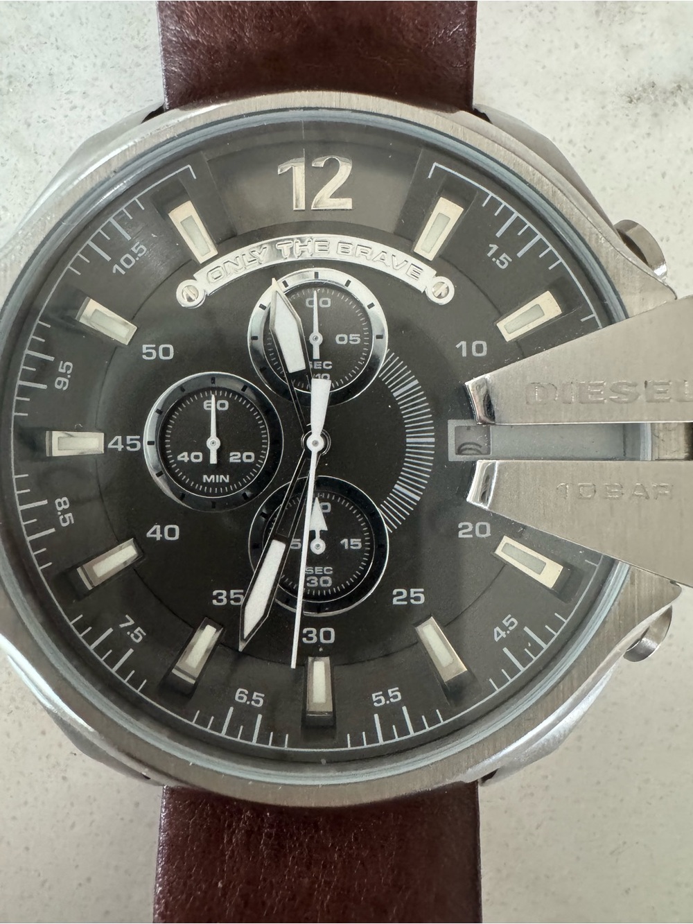 Authentic Diesel Mega Chief chronograph watch, model DZ4290